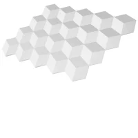 Caja 5 paneles 3D para revestimiento - Cubo