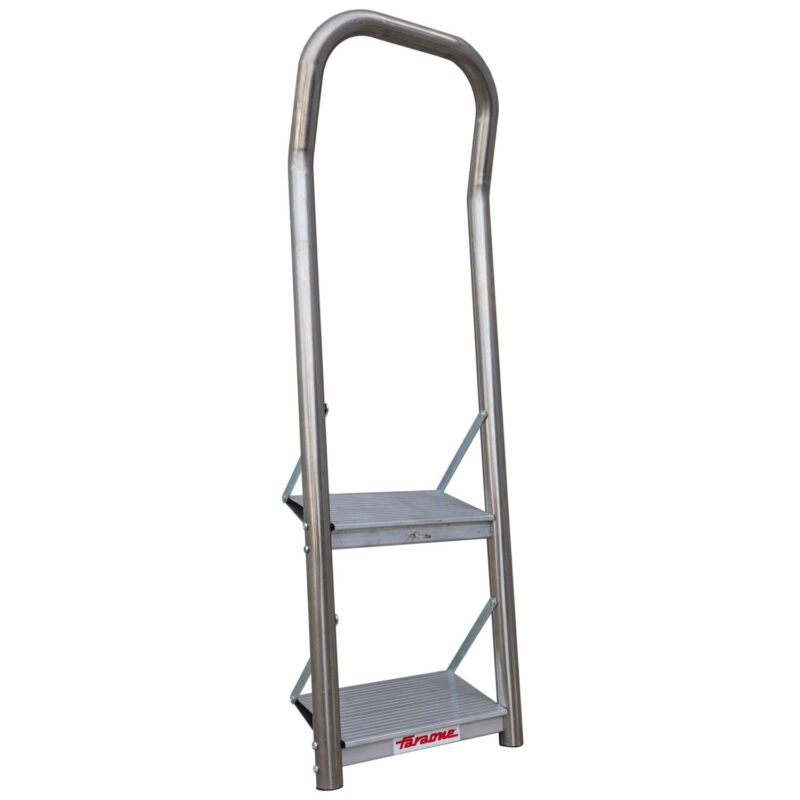 Barandilla de seguridad con parapeto para escalera teles