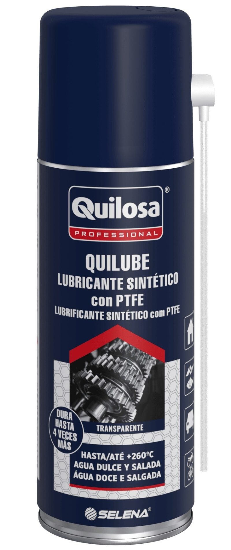 Lubricante sintético QUILUBE Aerosol multiusos con PTFE 400ml