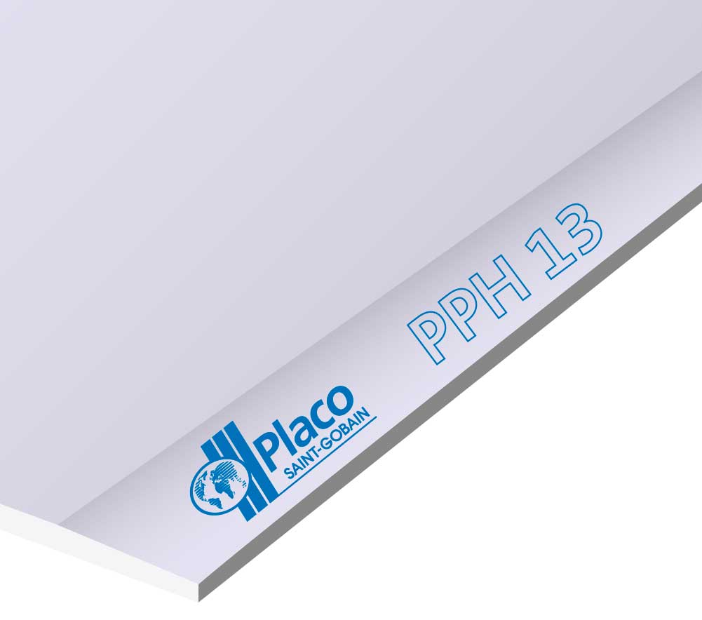 Placa de yeso laminado especial acústica PPH - 13mm