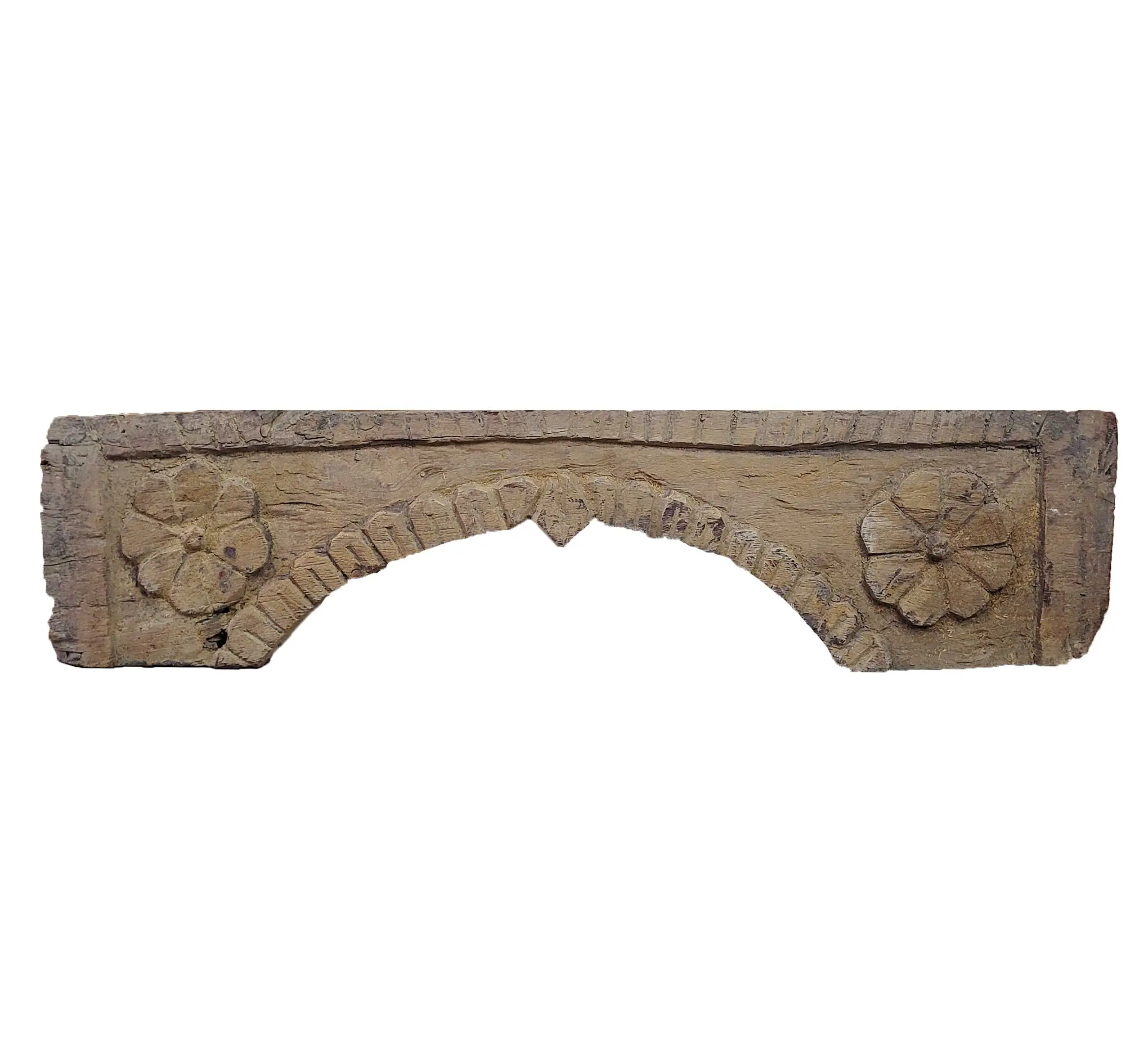 Parte arco pequeño de madera colonial 46x10,5cm - Imagen 1